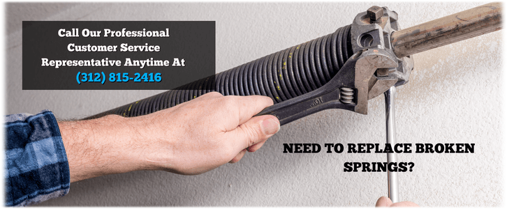 Broken Garage Door Spring Repair Chicago (312) 815-2416